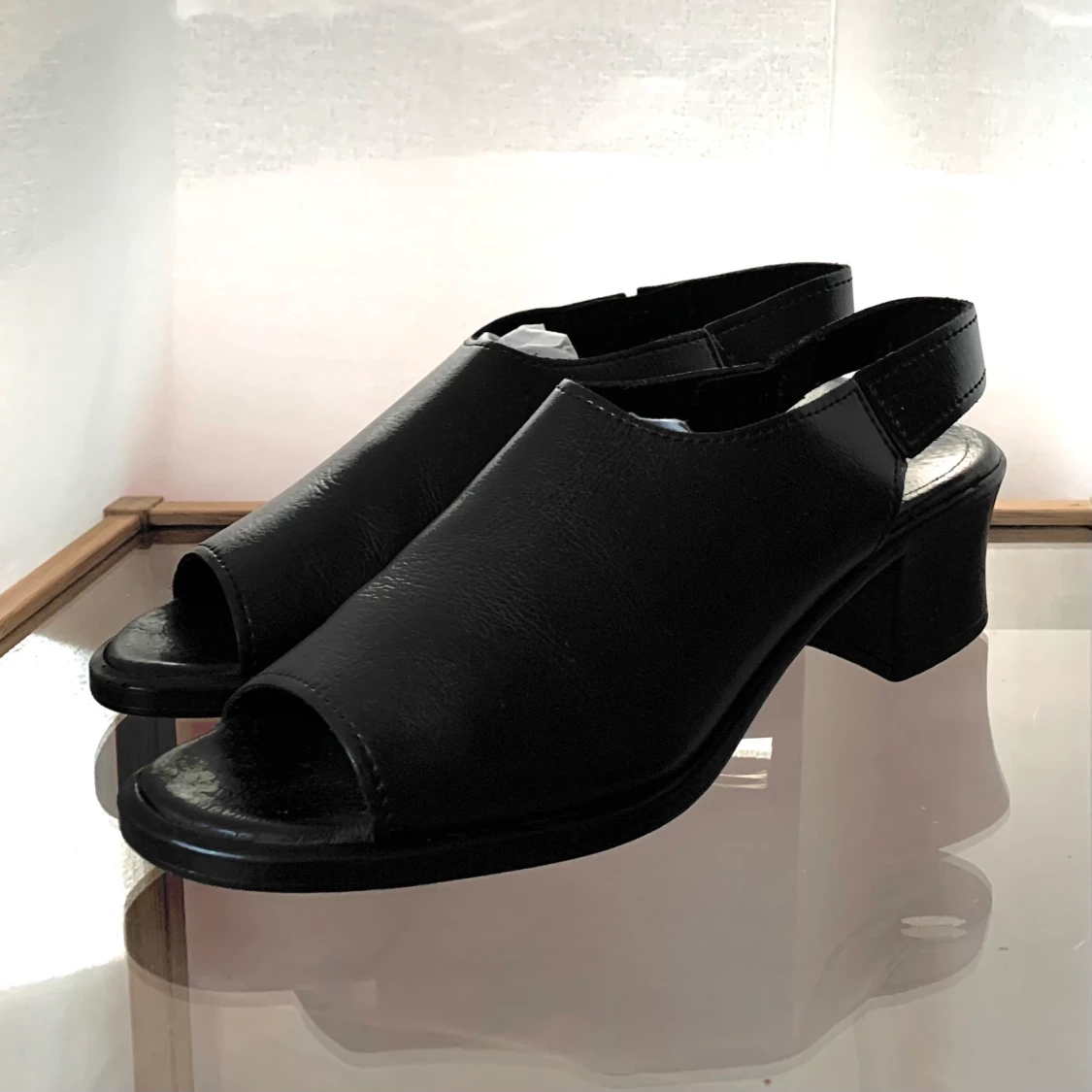 Slip-ins i skinn, strl 38 - 90