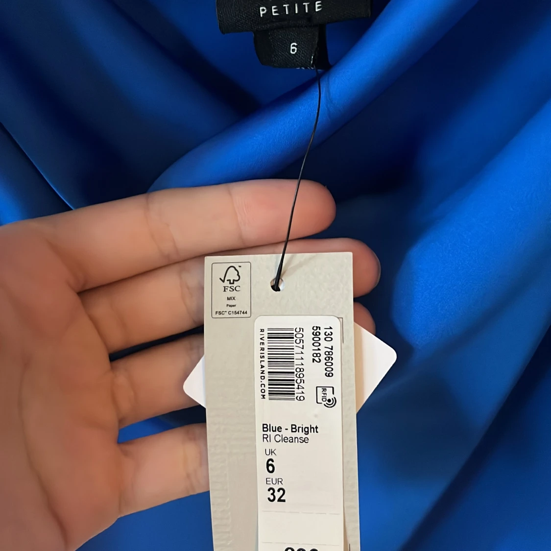 Blå festklänning - 91