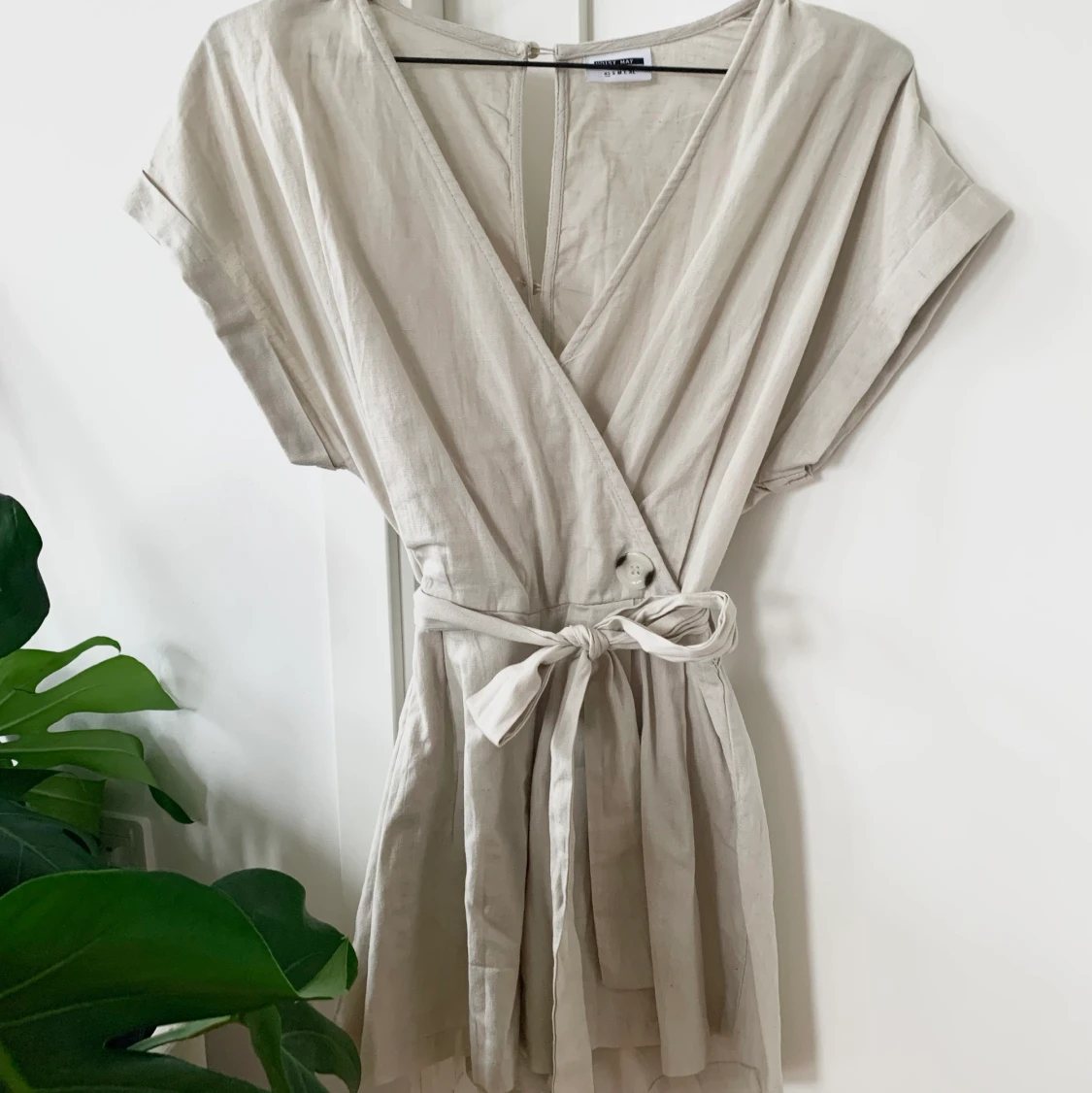 Beige byxdress