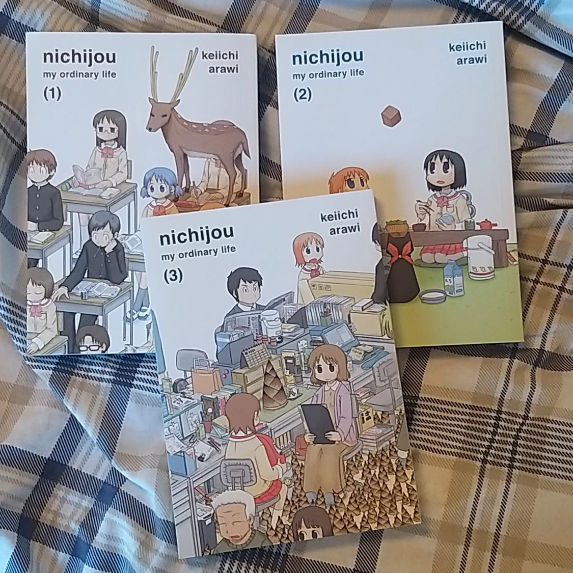 Nichijou my ordinary life manga vol 1-3