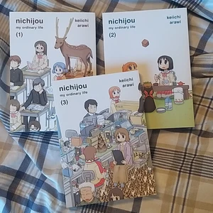 Nichijou my ordinary life manga vol 1-3 - Nichijou my ordinary life manga 1-3 finns också som anime. Säljer alla tre för 300kr
