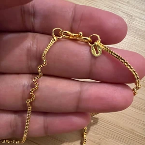 18k gold plated stamp necklace  - 18gp stamp available on necklace 