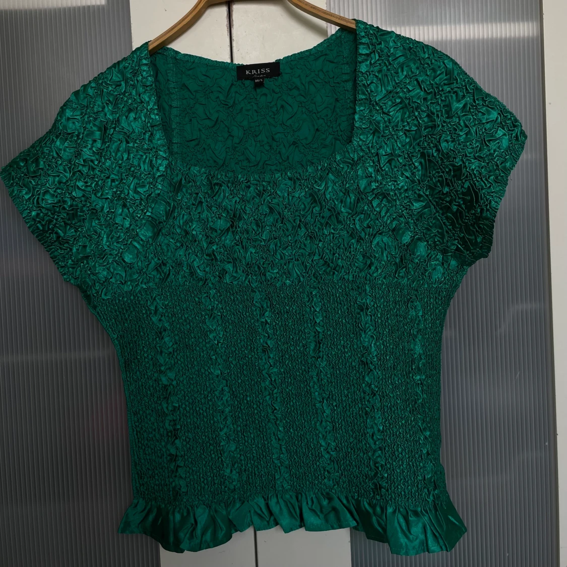 Smaragdgrön topp - 90