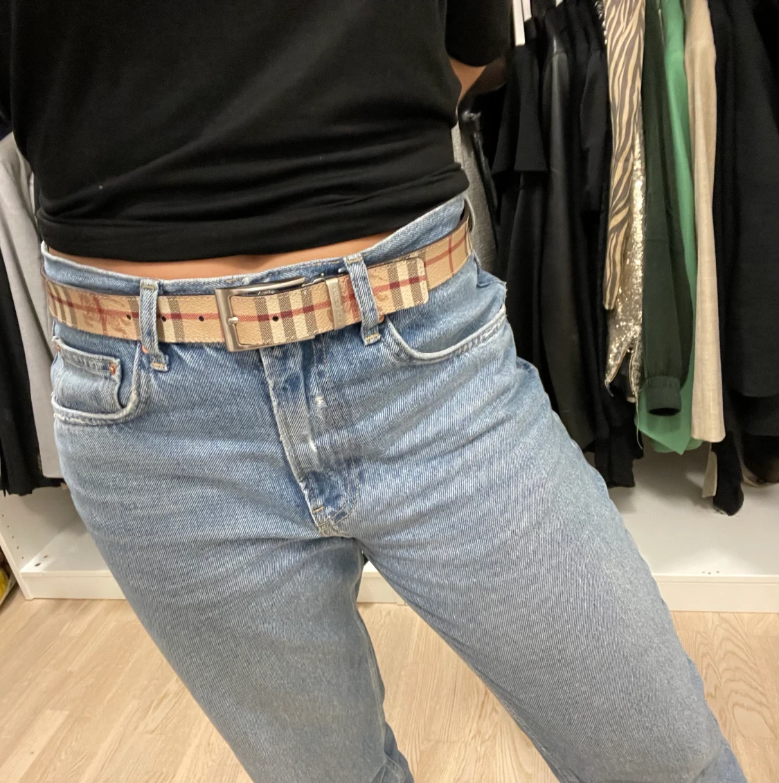 Äkta Burberry bälte 90cm - 90