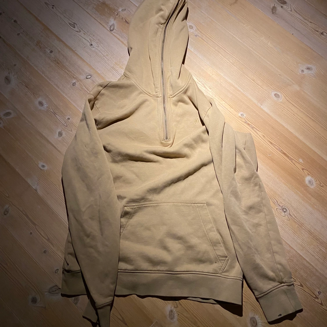 Beige zip up hoodie