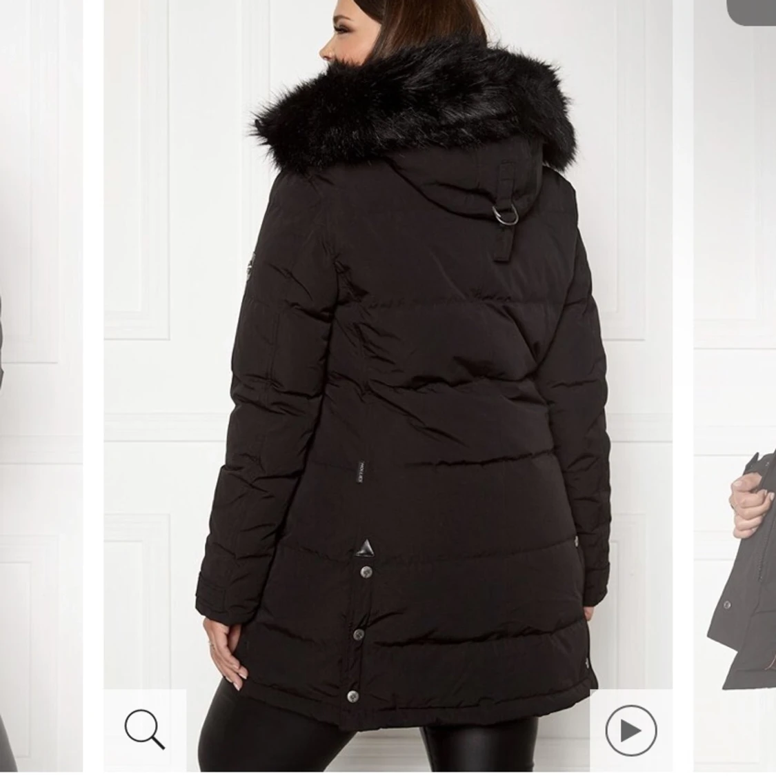 Hollies subway vinterjacka med svart päls  - 90