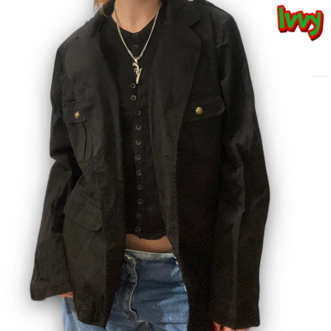 Svart baggy jacka 🖤🤌🏼 - 91