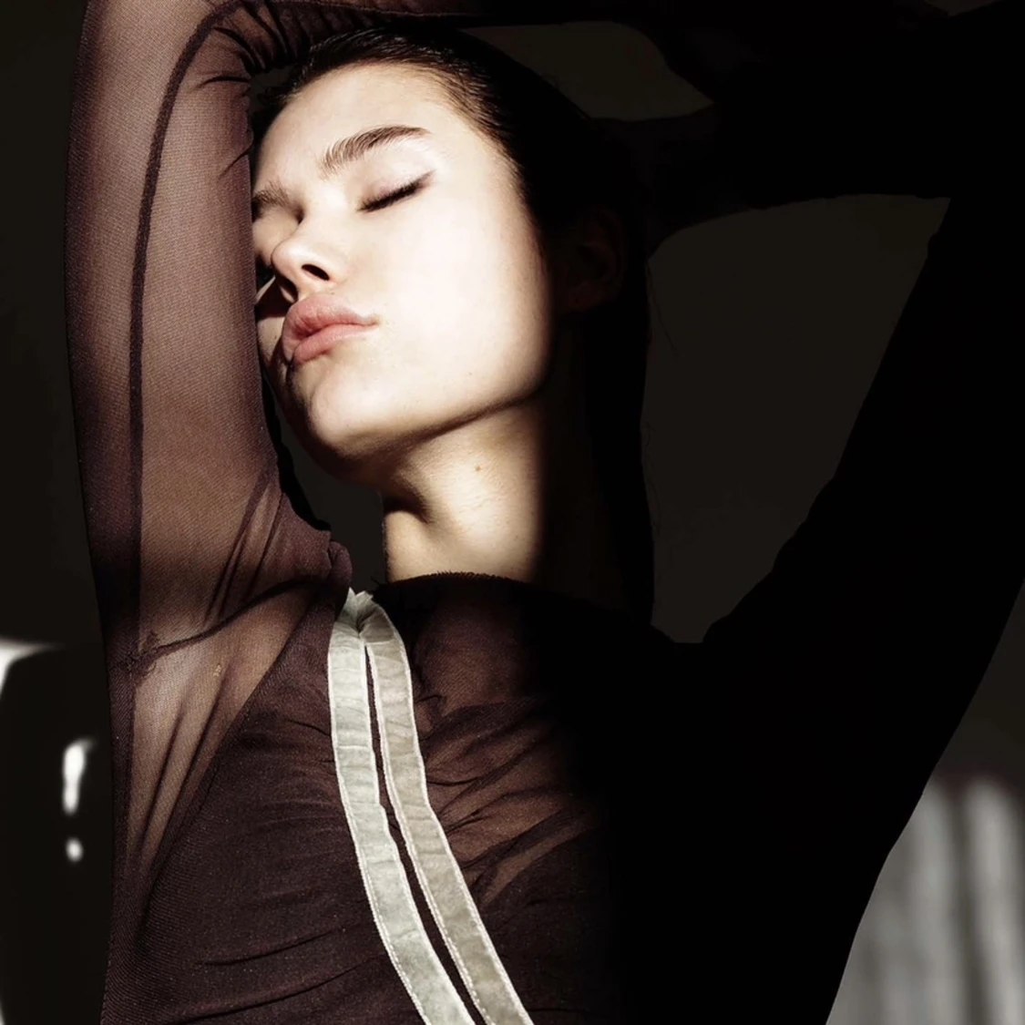 Genomskinlig fest topp - 91