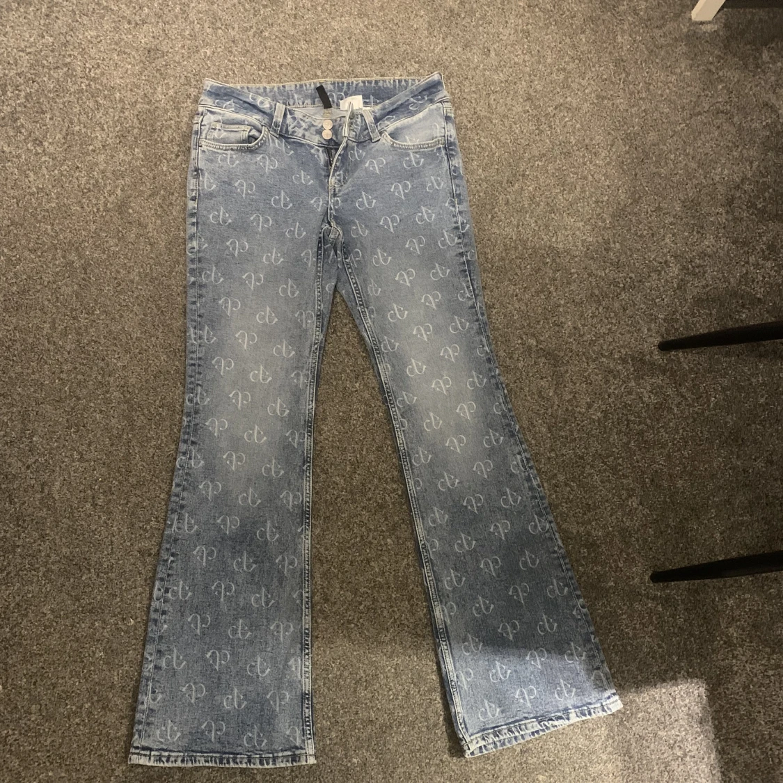 Lågmidjade bootcut jeans  - 90