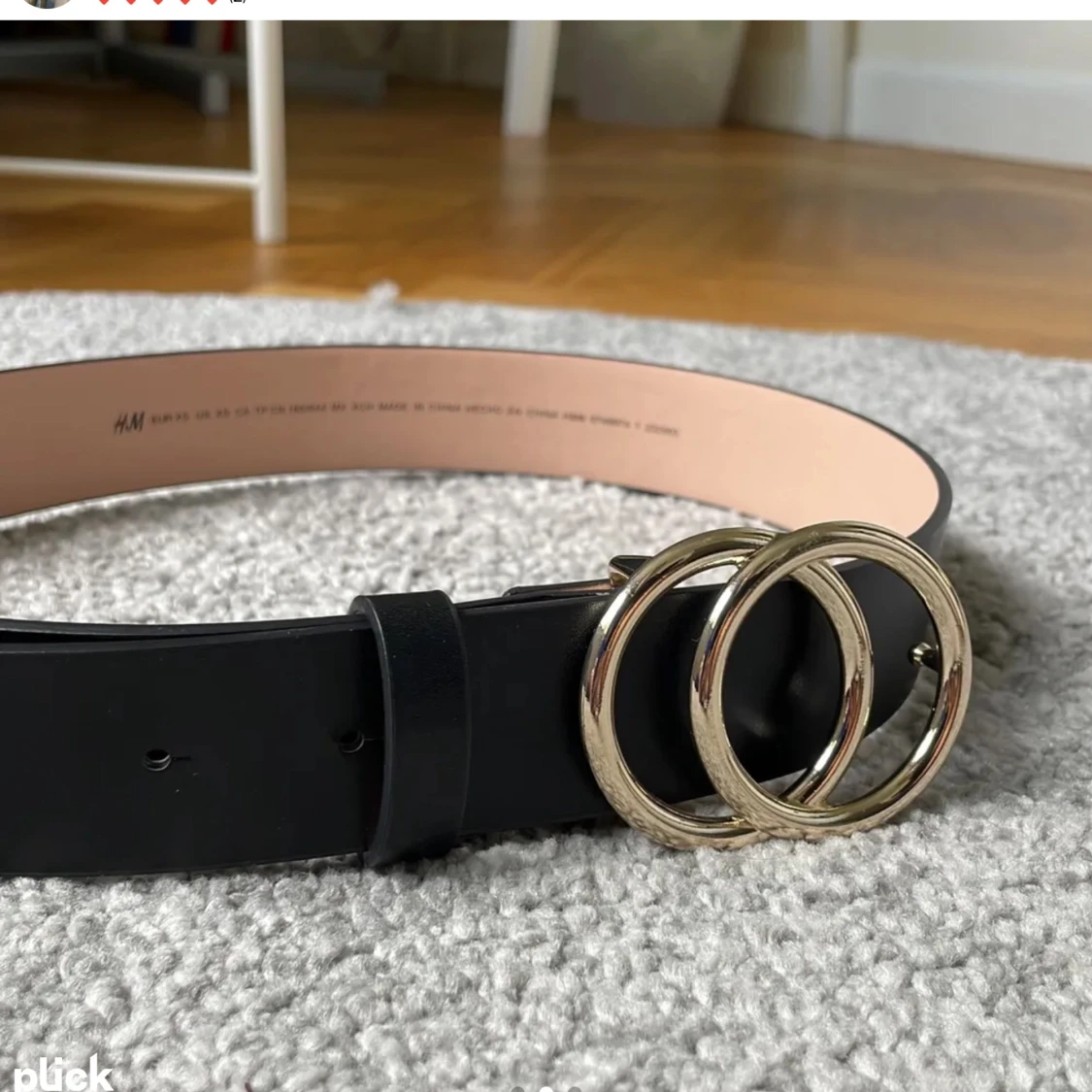 Skärp med guld detalj🖤 - 90