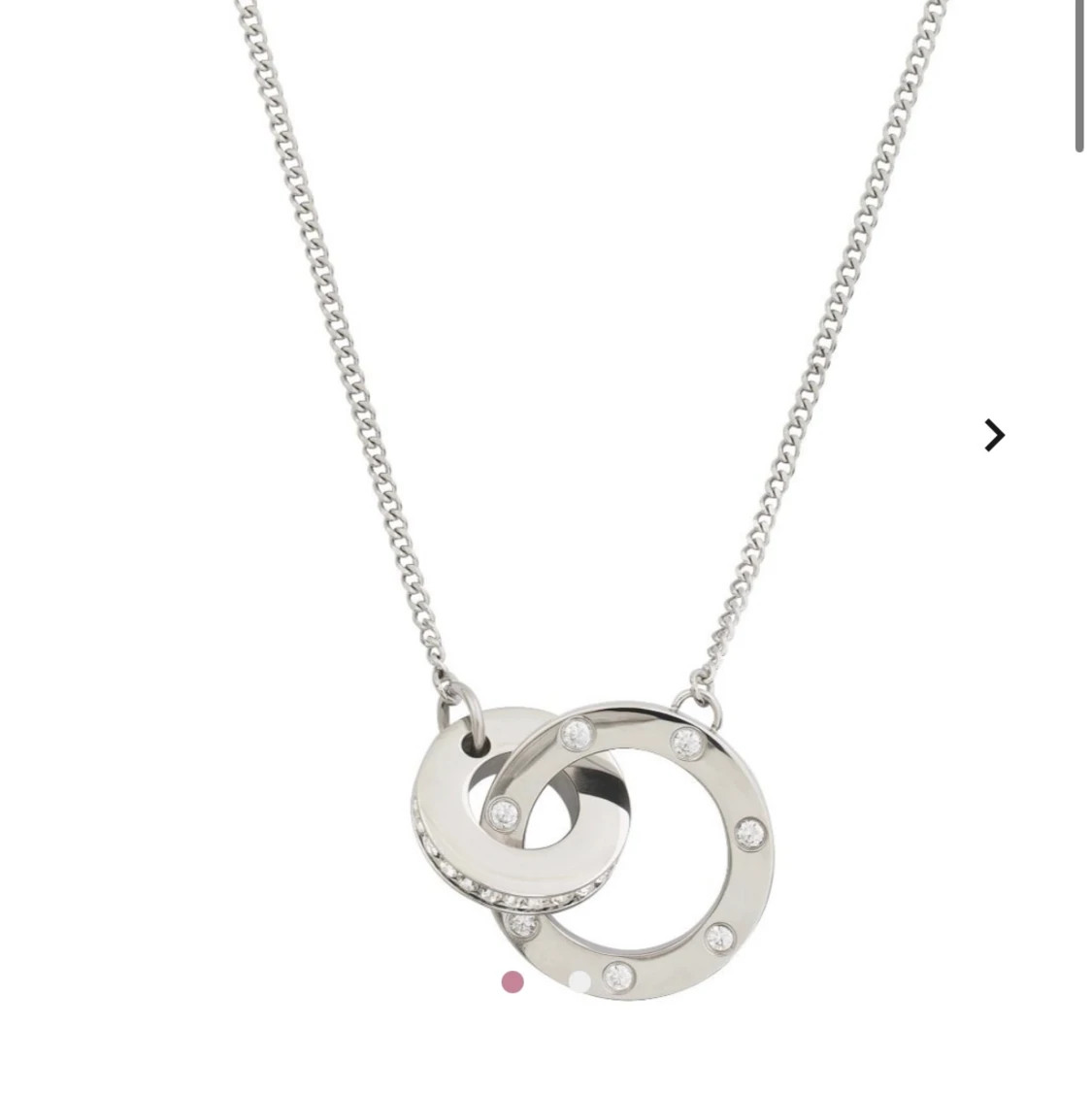 Silvrigt halsband och örhängen från Edblad 