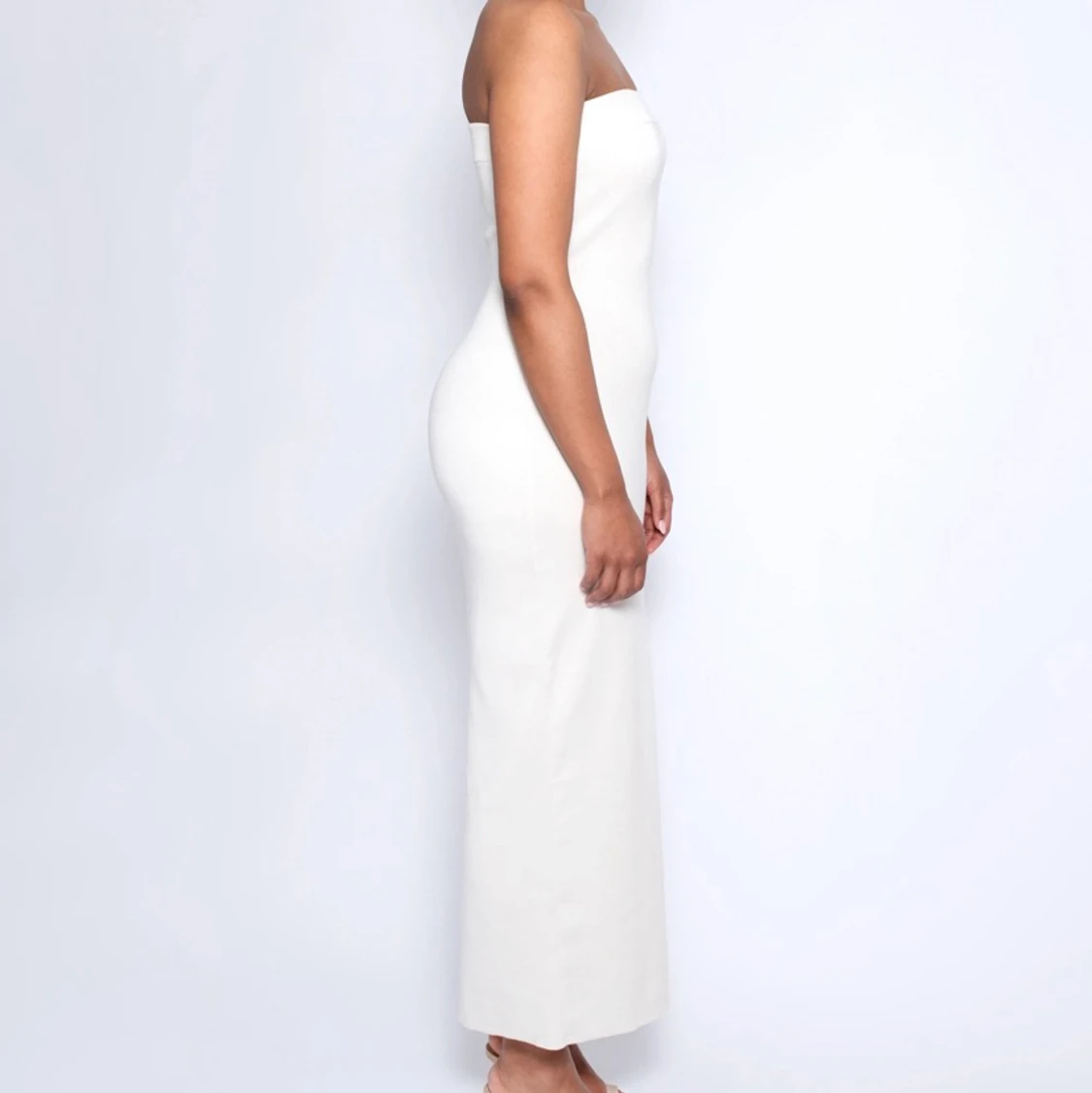 Långklänning vit - lxa - 91