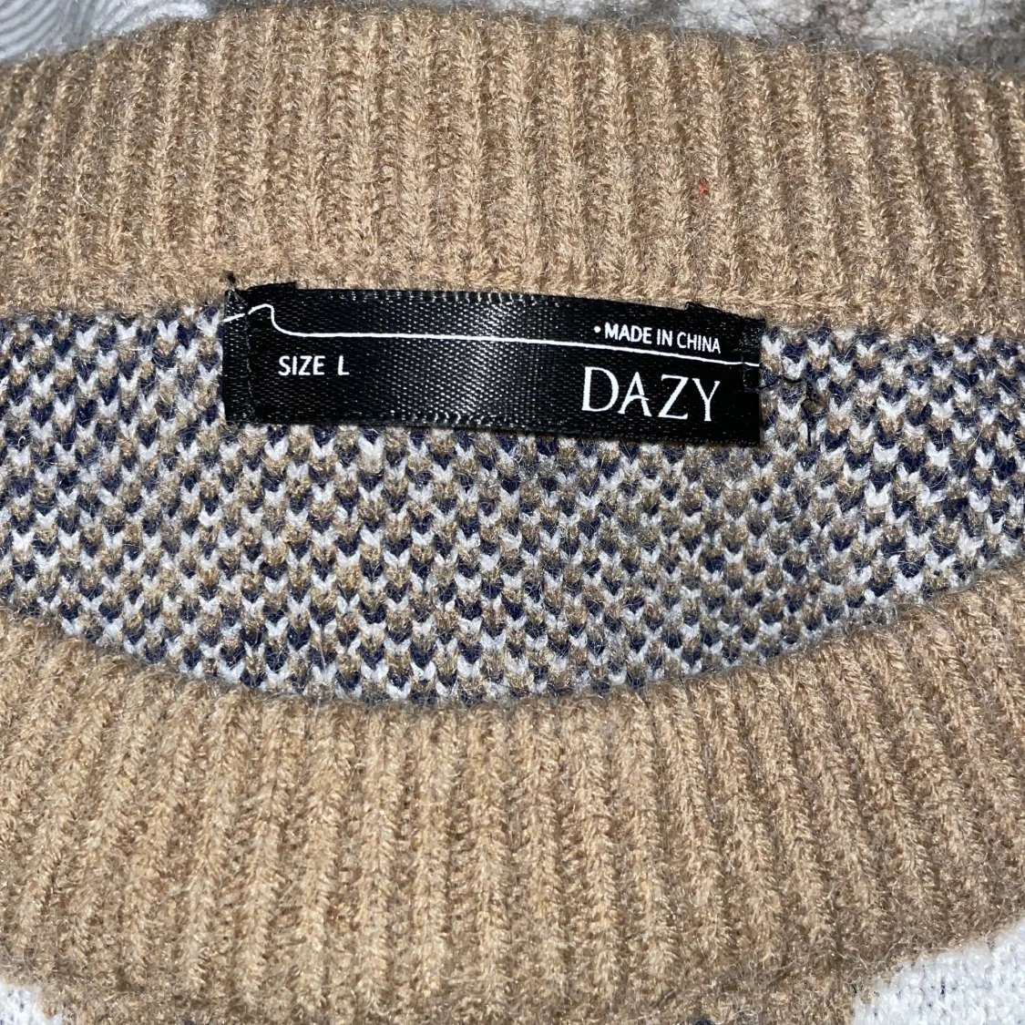 Jätteoversixed stickad tröja - 90