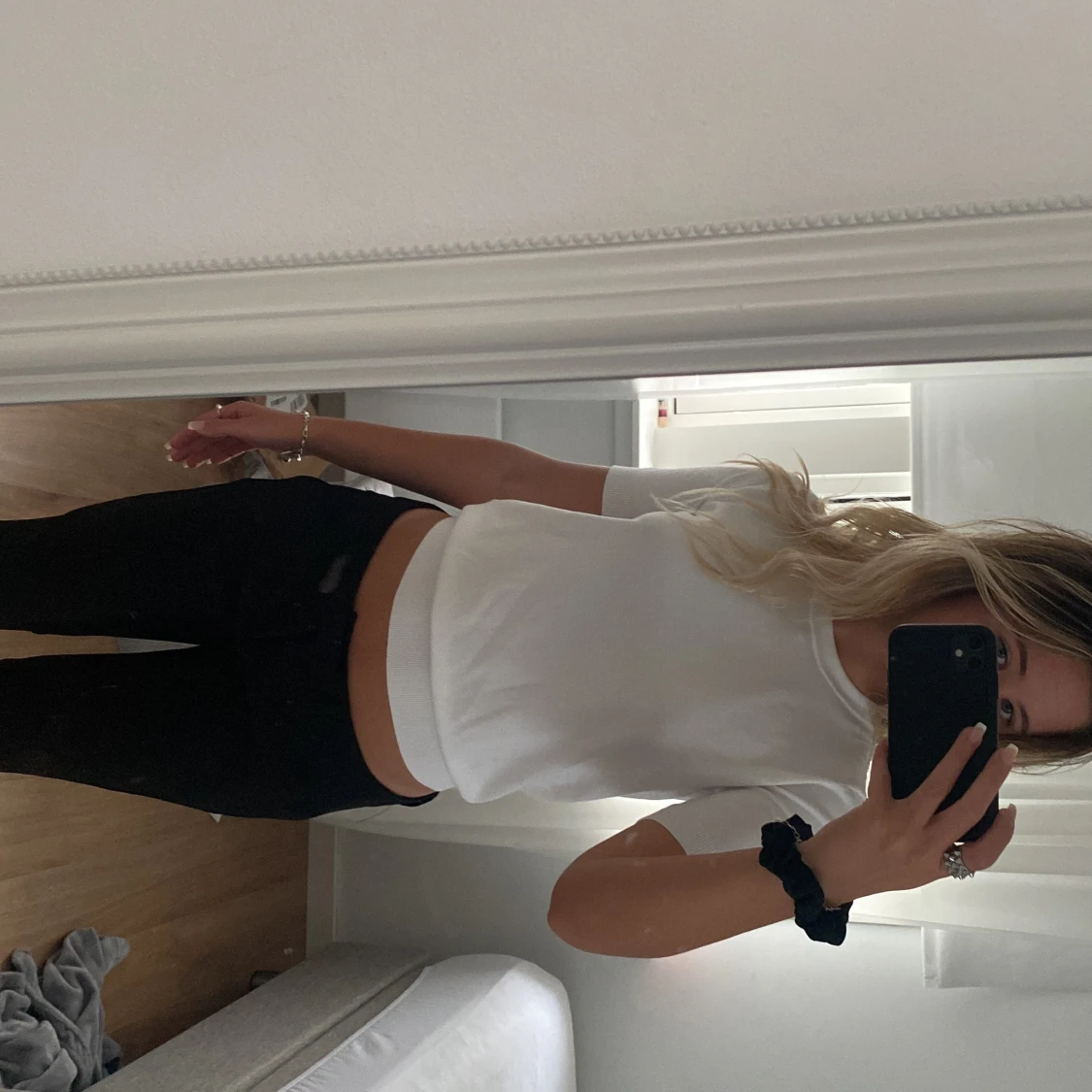 zara stickad t shirt