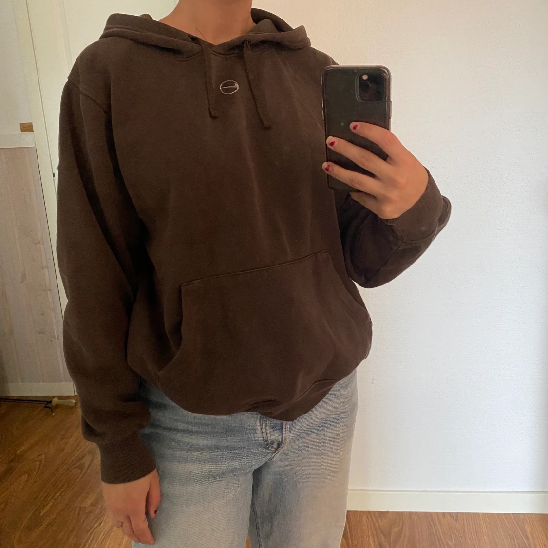 Nike oversized hoodie strl. S