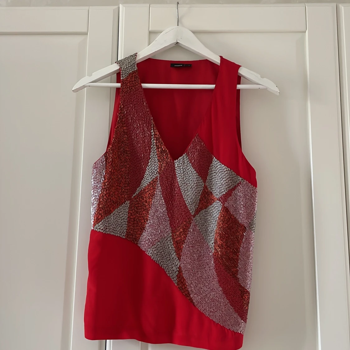 Filippa K silk paljett topp 