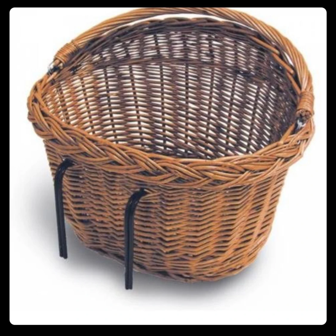Straw bike basket 