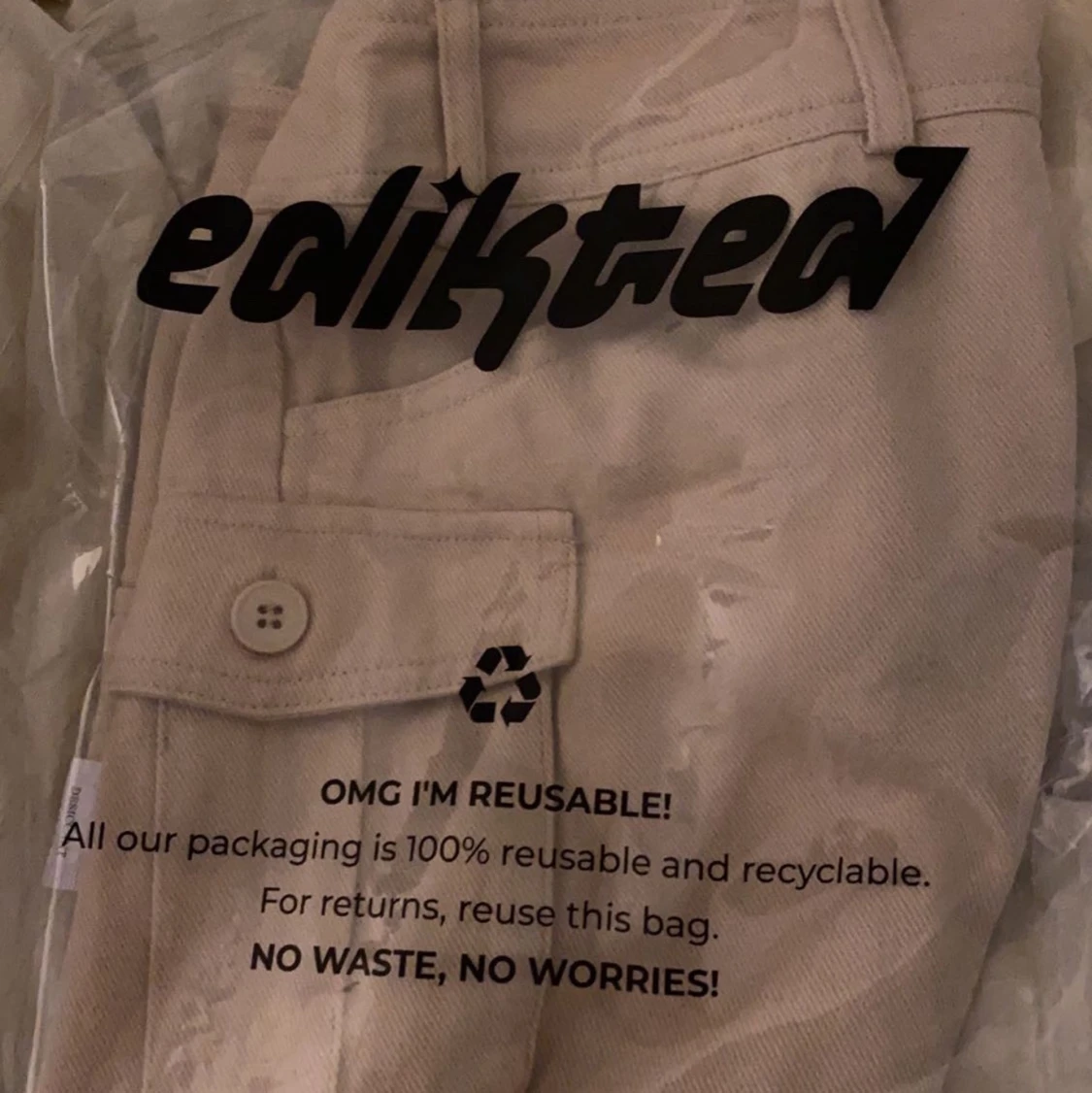 Edikted low Rise cagro skirt beige - 90