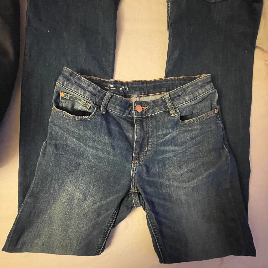 Långmidjade jeans - 90
