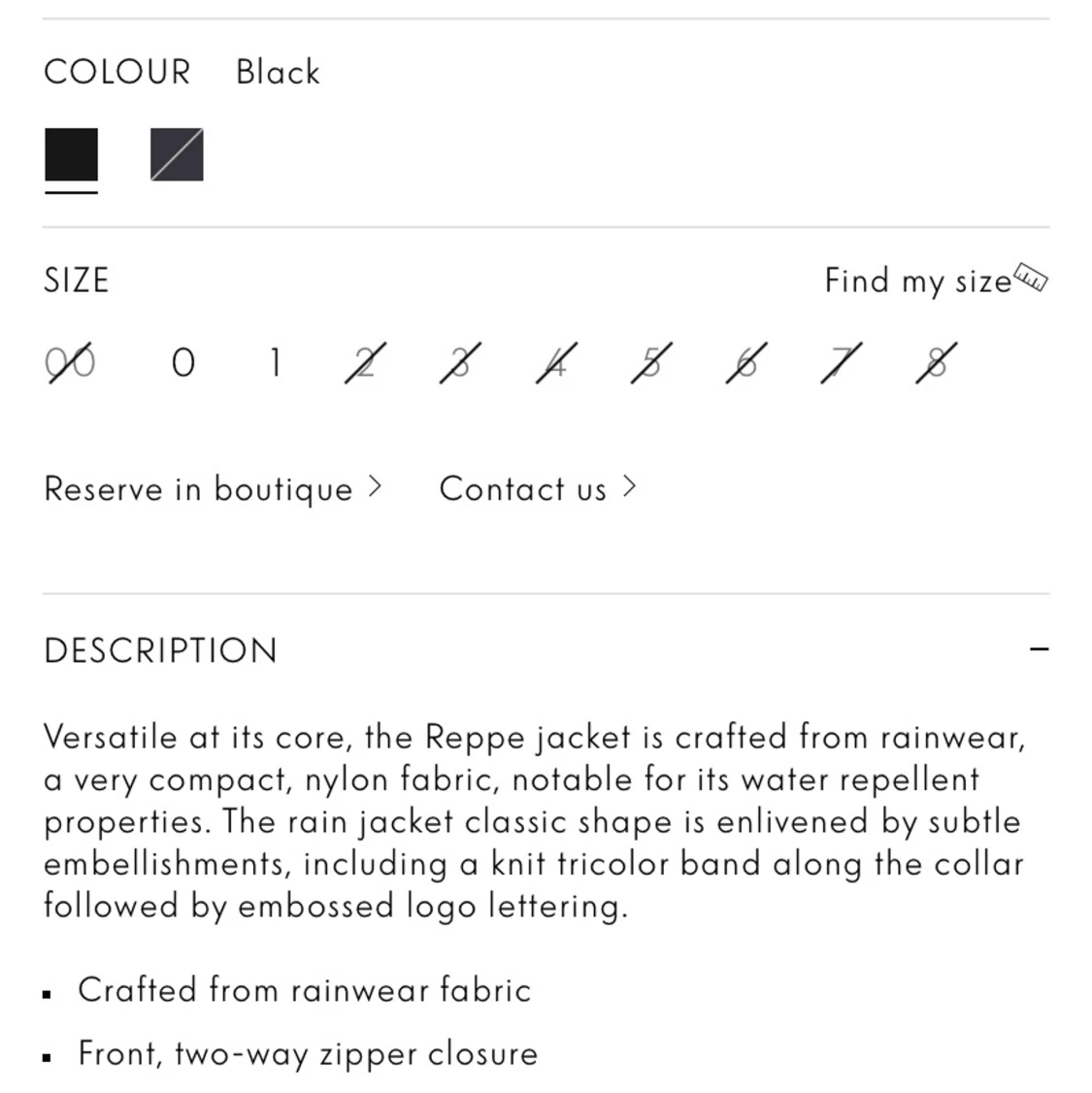 Moncler Reppe Rain Jacket - 90