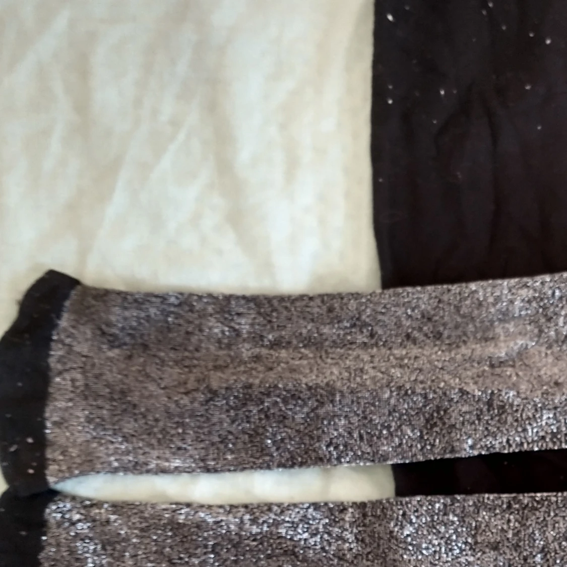 Glittriga svartsilvriga strumpbyxor  - 91
