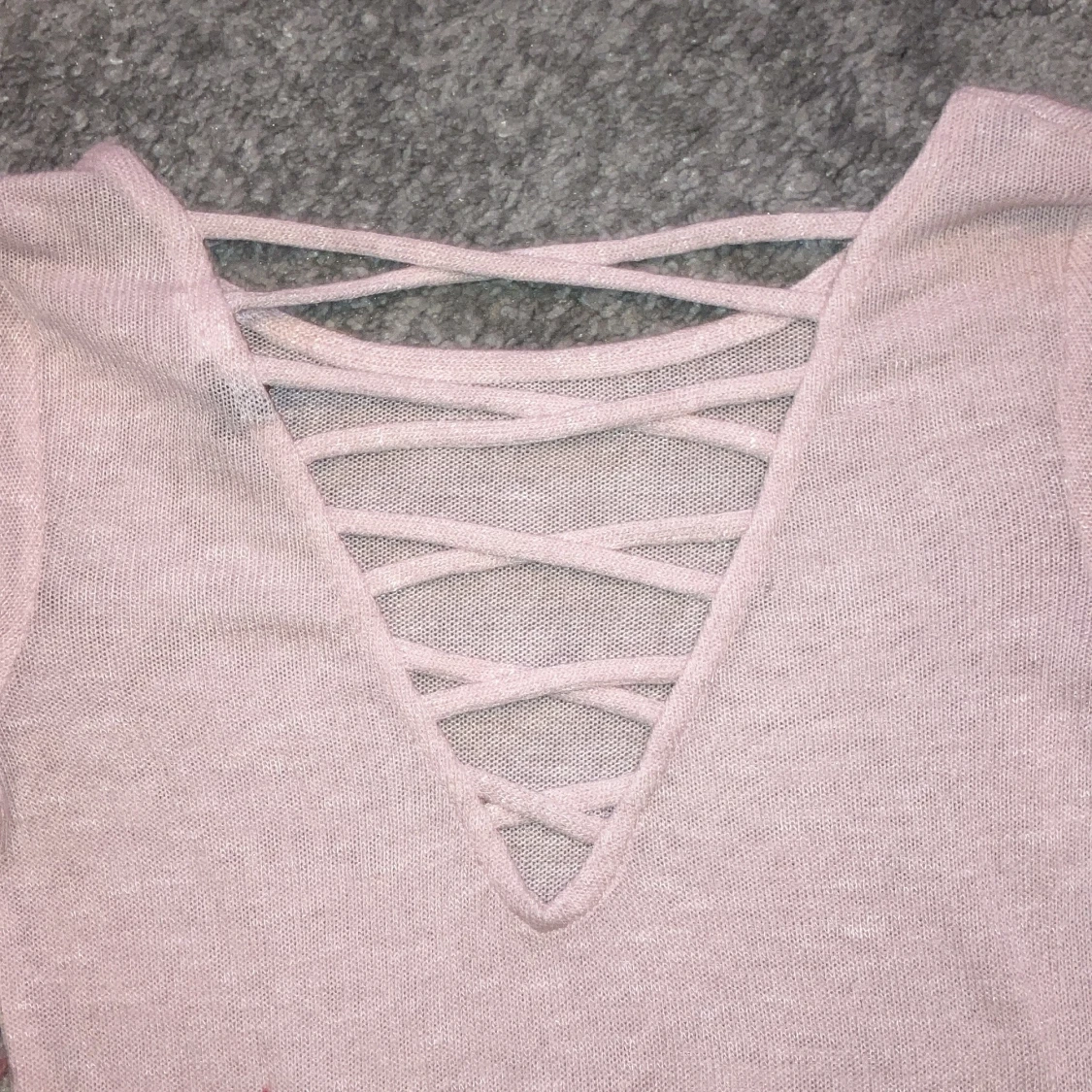 Ljusrosa långärmad tröja💕 - 90