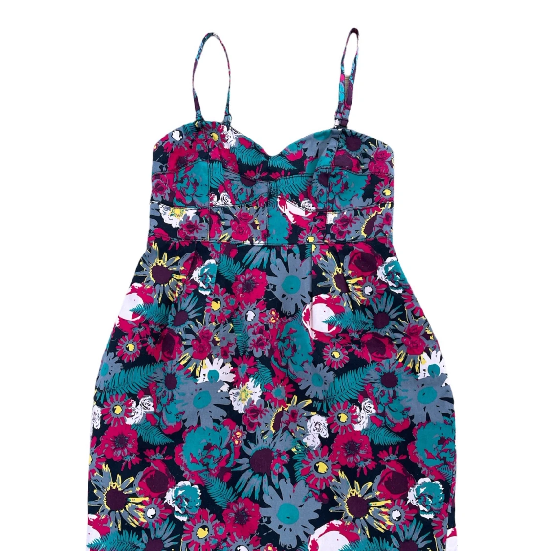 Klänning med blommönster