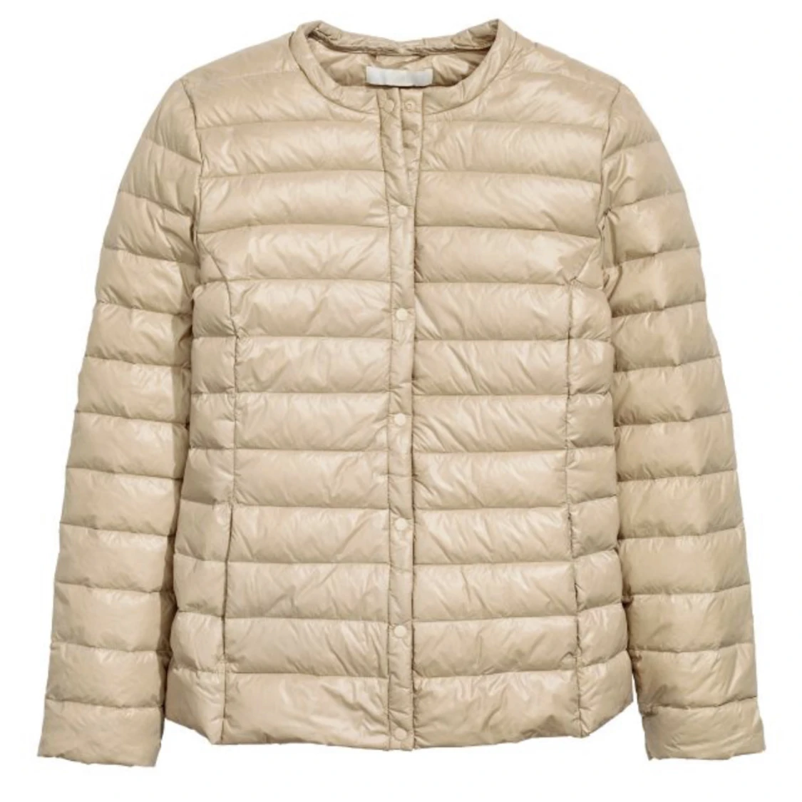 Beige dunjacka, Hm