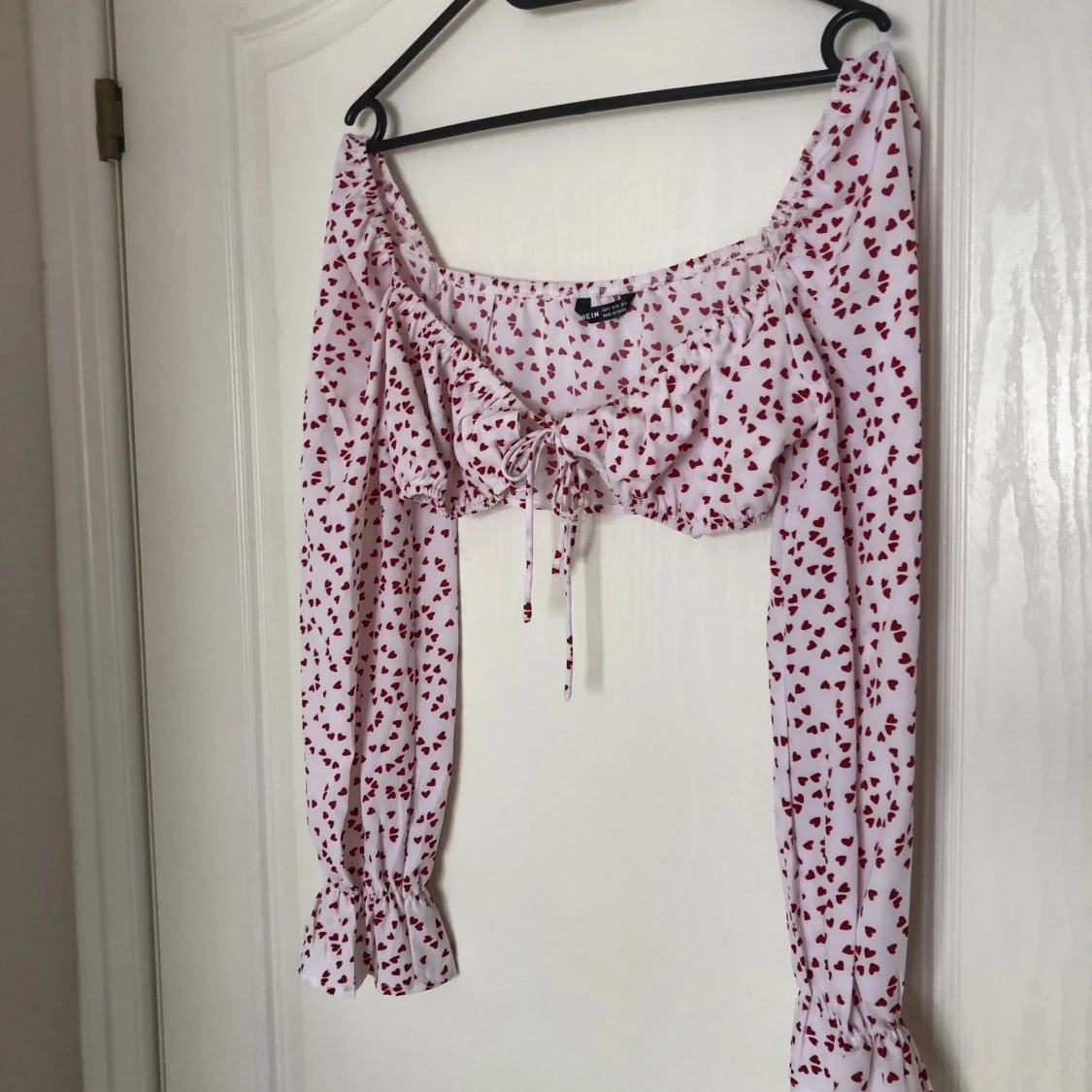 Långärmad kort topp - 90