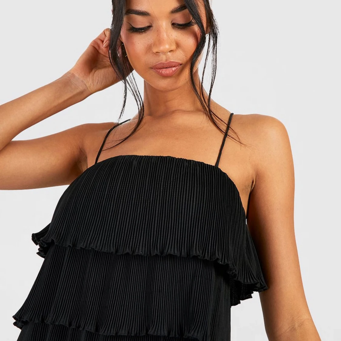 Kort volangklänning - 91