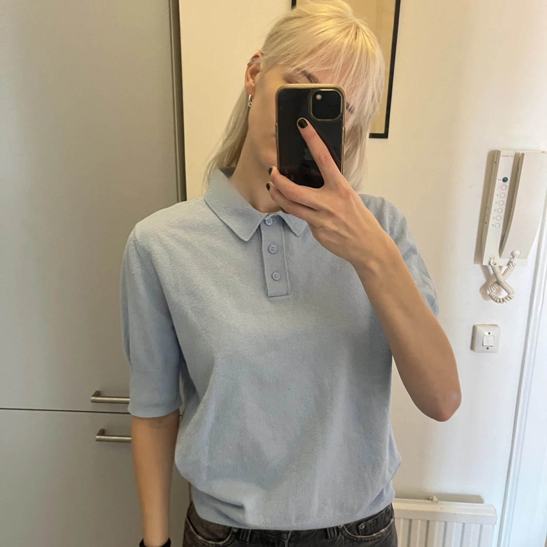 Ljusblå polotröja från cos - 90