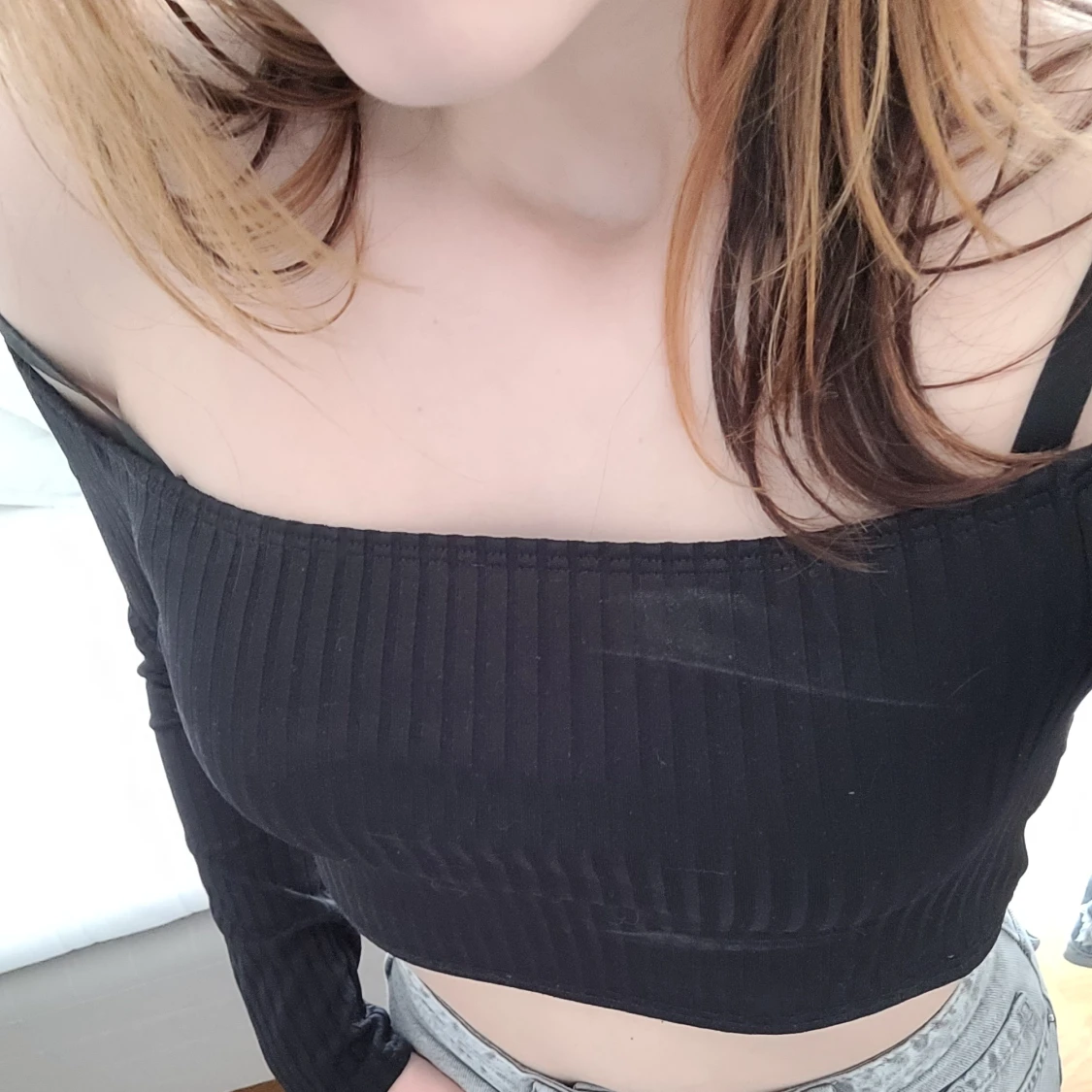 🖤Svart Ribbad Topp🖤 - 90