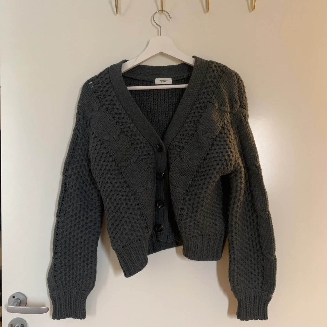 Chunky stickad kofta 