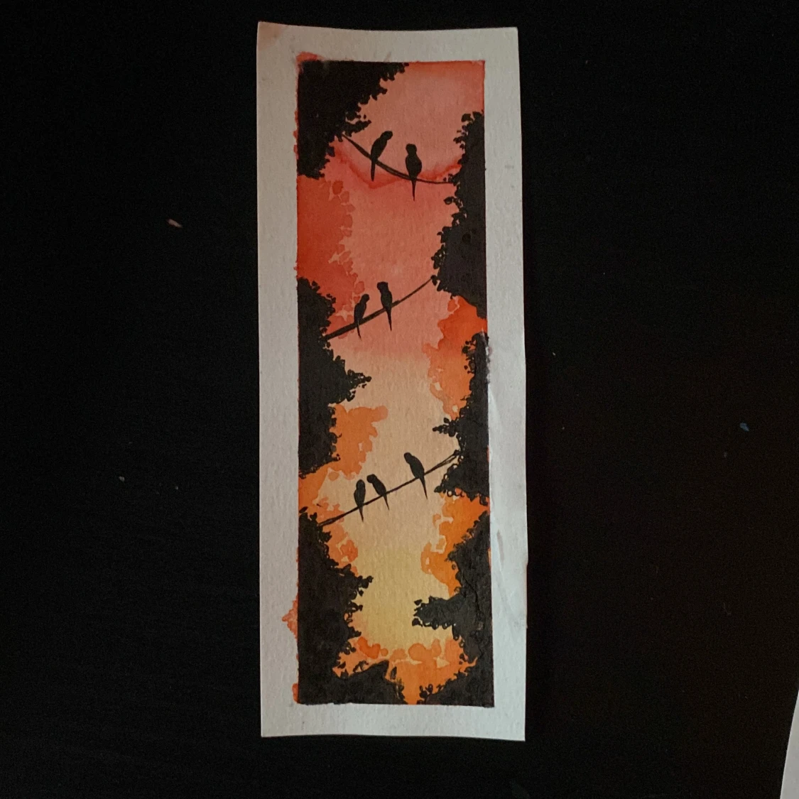 Bokmärke i akvarell - 90