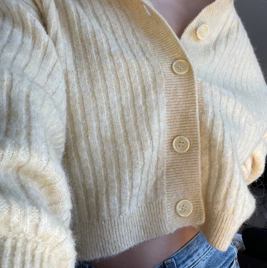 Vårig kofta från BikBok (alpaca blend) - 90