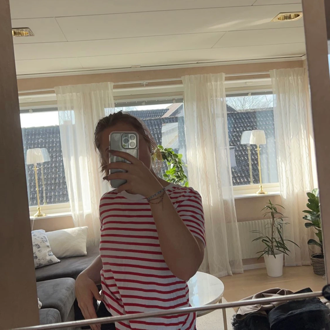 Modern randig t-shirt💕 - 90