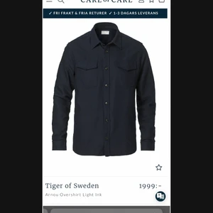 Overshirt från tiger of Sweden - En snygg och oanvänd overshirt från tiger of Sweden i storlek M.