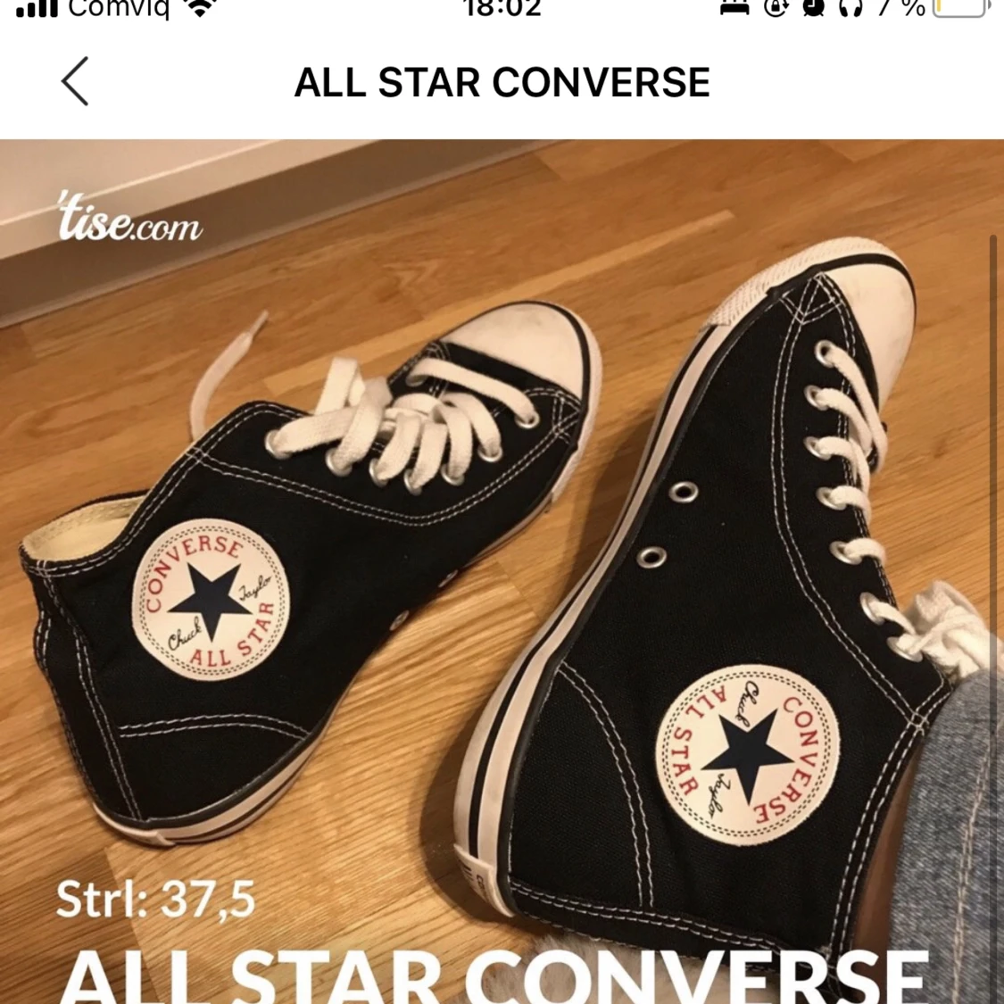 SVARTA ALL STAR CONVERSE