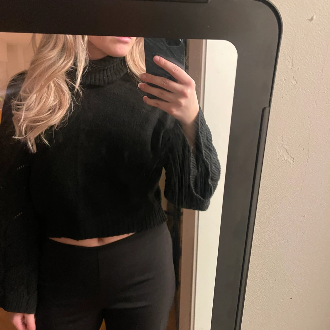 Kort croppad polo tröja - 90