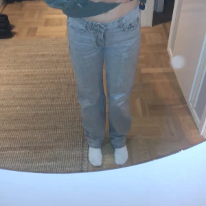 Ljus gråa low waist straight leg - Andvänt ca ett halv år super bra skick storlek 32💓