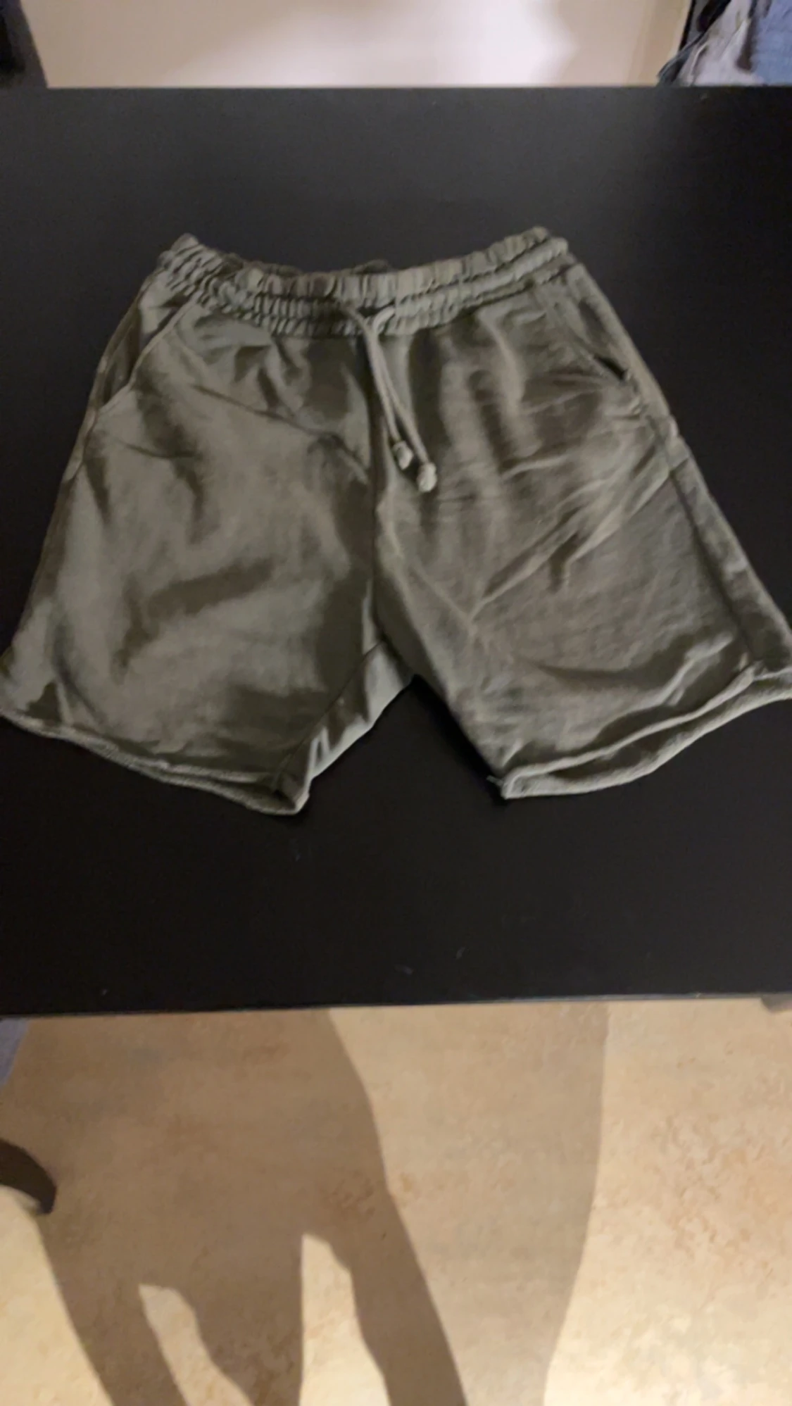 Gröna mjukis shorts