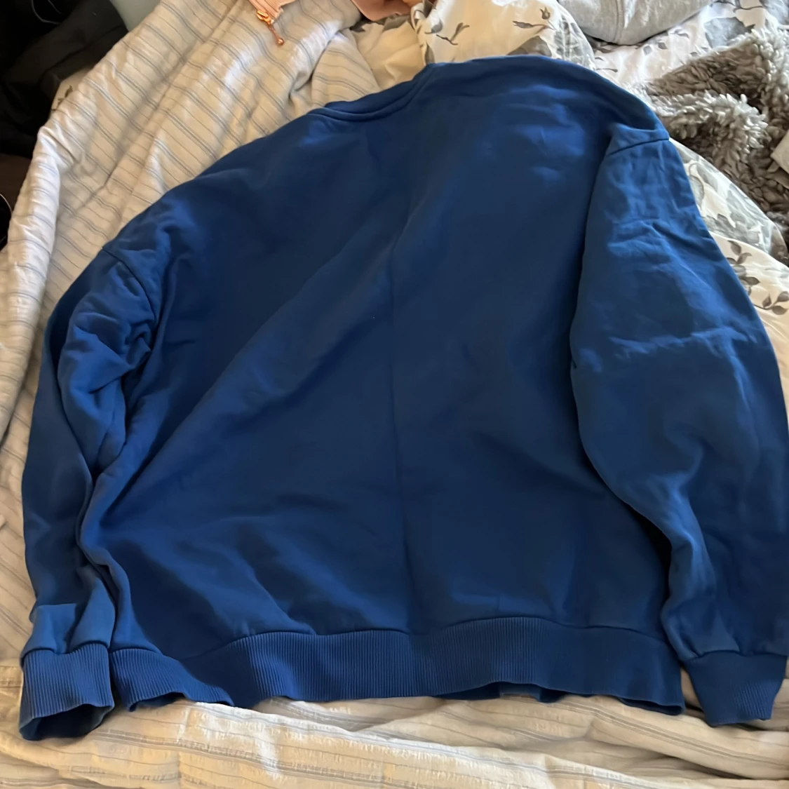 Blå sweatshirt - 90