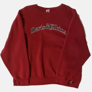 vintage red russel athletic “davis & elkins” sweatshirt  - +vintage red russel athletic “davis & elkins” sweatshirt  +storlek - large