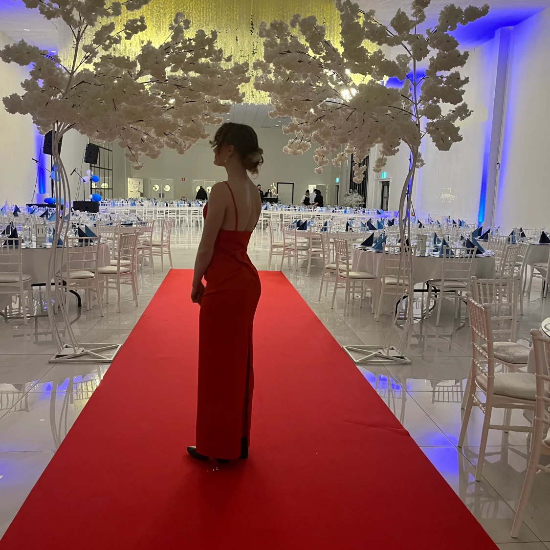 Röd balklänning  - 91