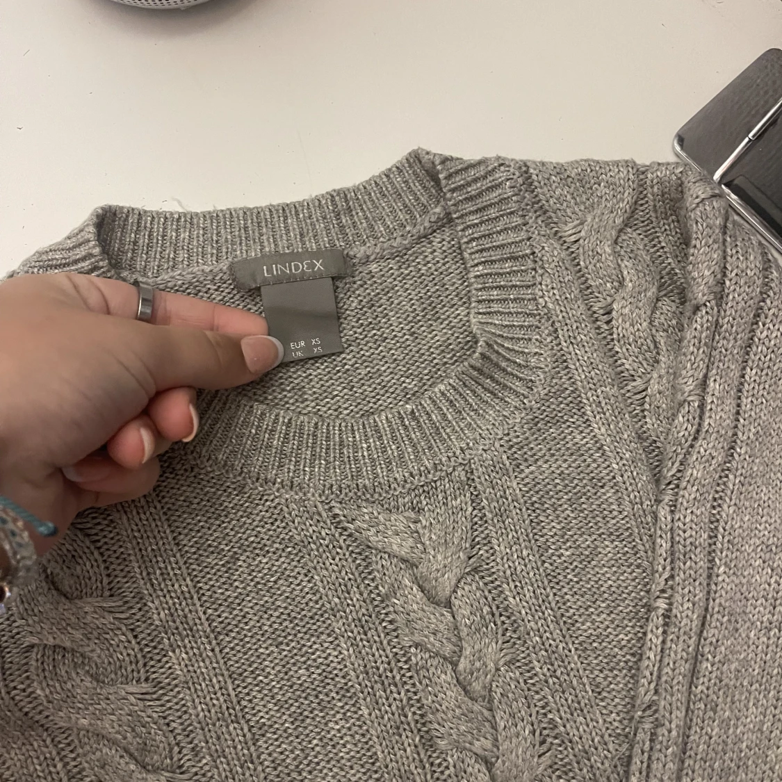 Supersnygg stickad tröja från lindex🤍 använd få gånger! - 91