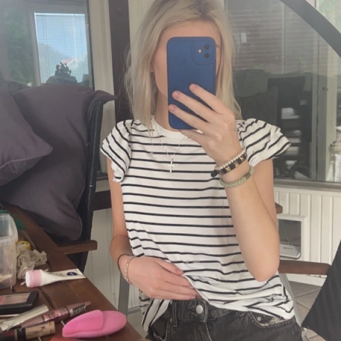 Randig t-shirt  - 90