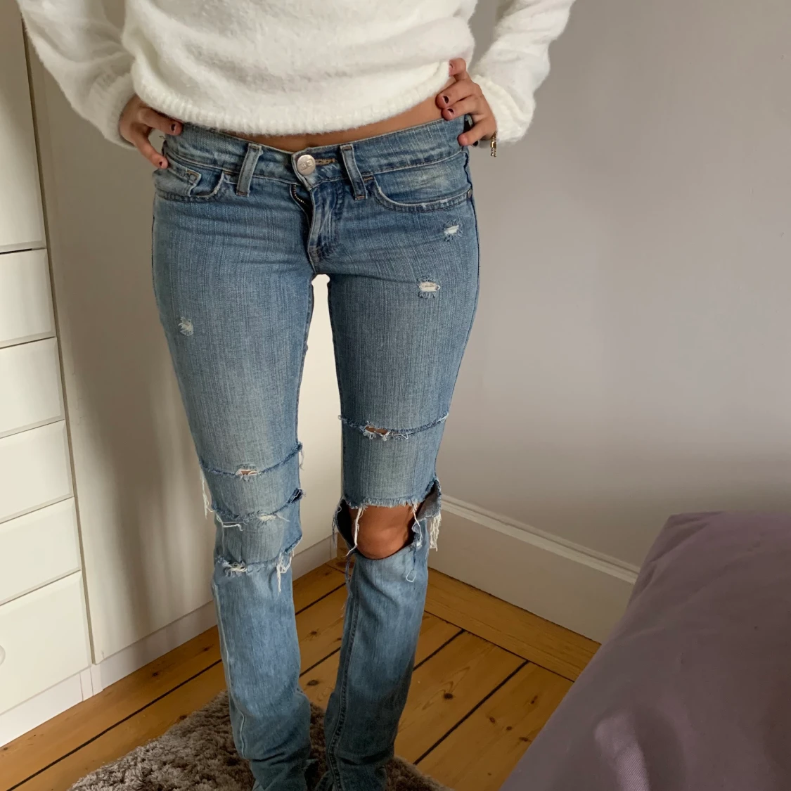 Lågmidjade jeans