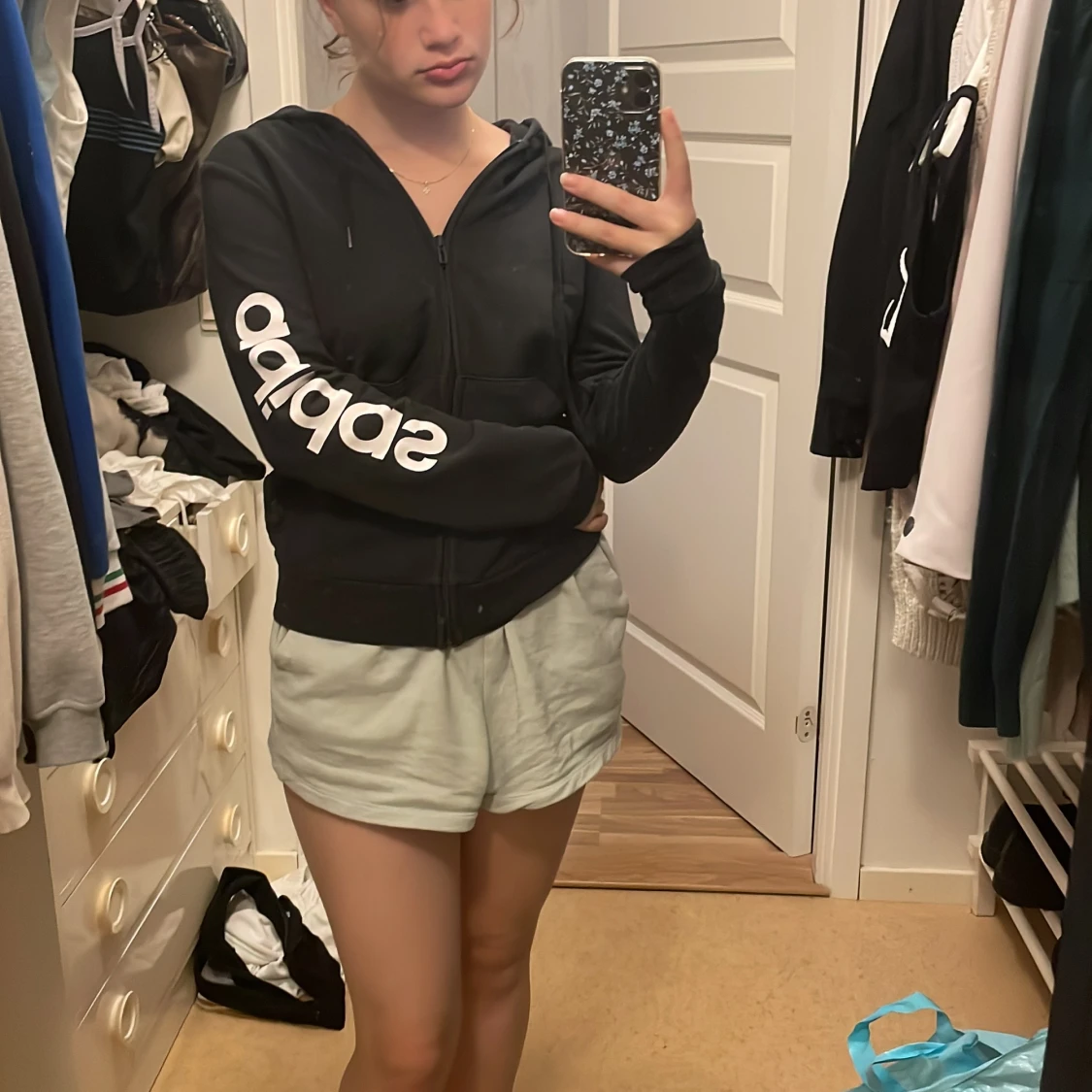 Zip up hoodie, Adidas