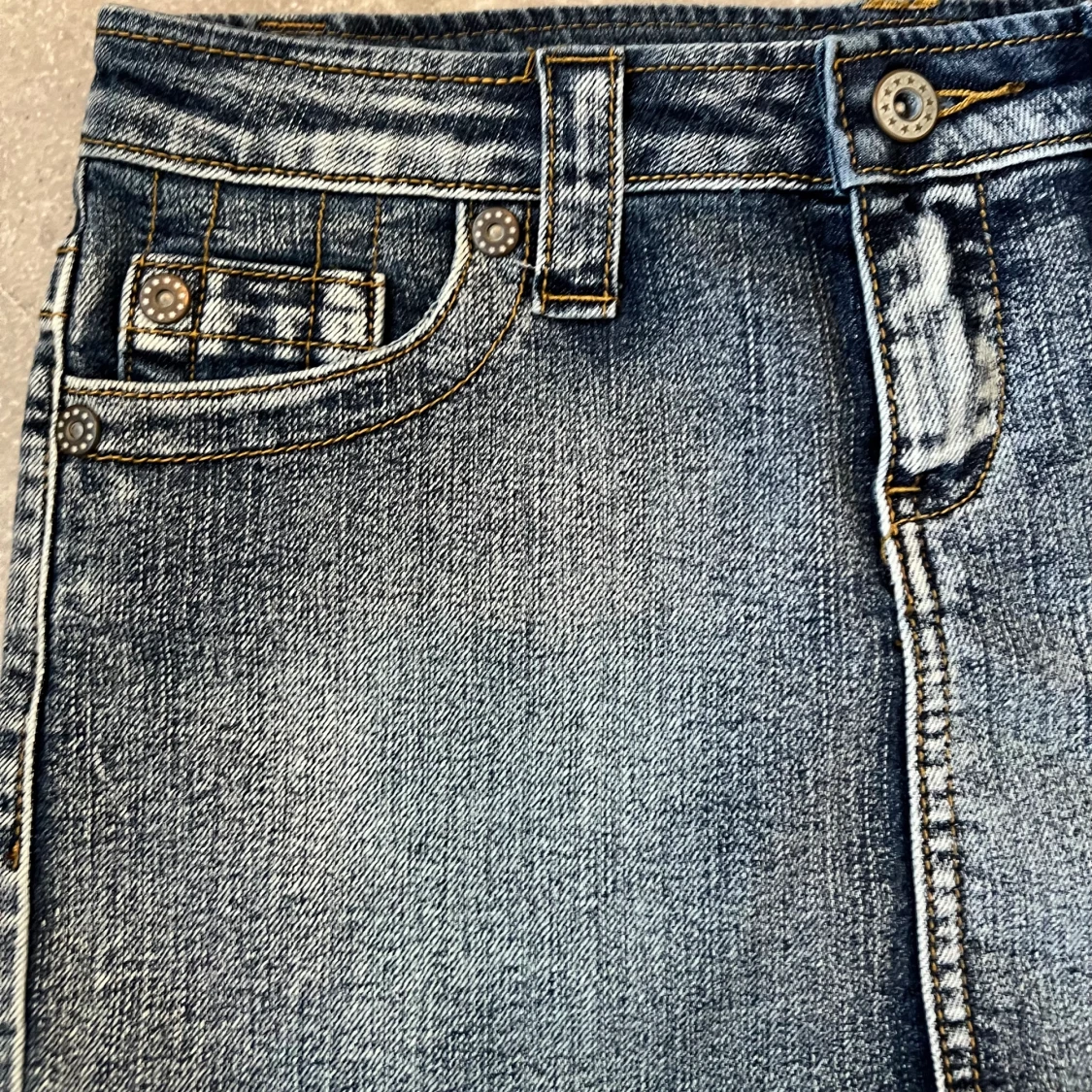 Vintage lågmidjad kort jeanskjol💕 - 91