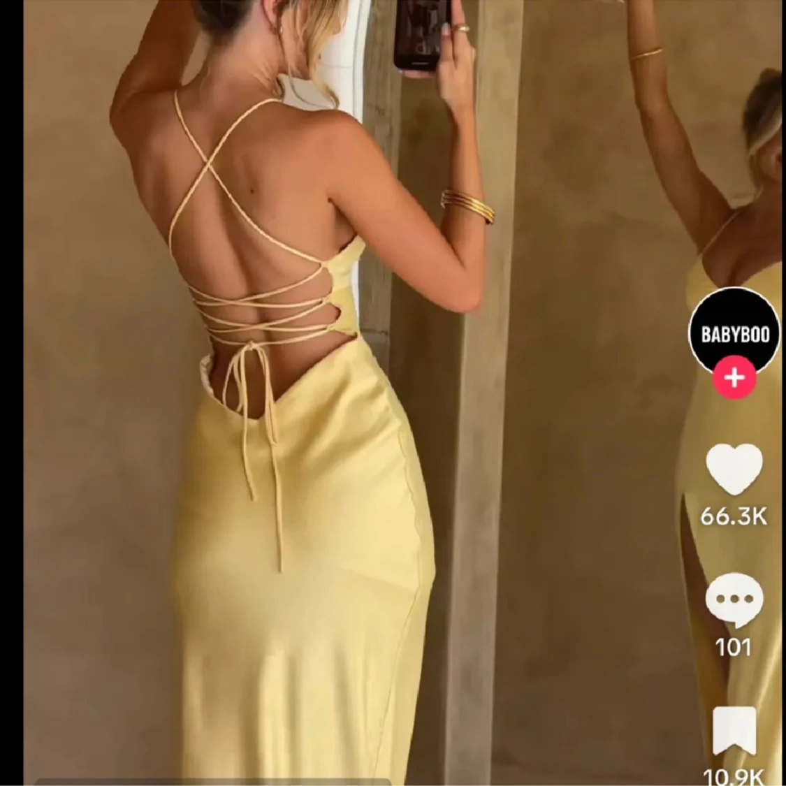 Gul balklänning - 91